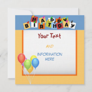 Happy Birthday Einladung