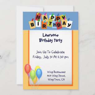 Happy Birthday Einladung