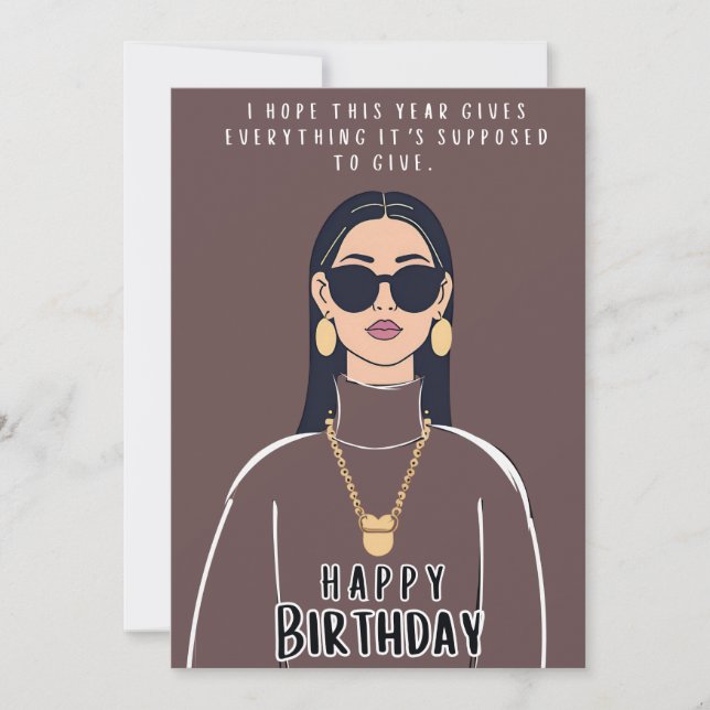 Happy Birthday Einladung (Vorderseite)