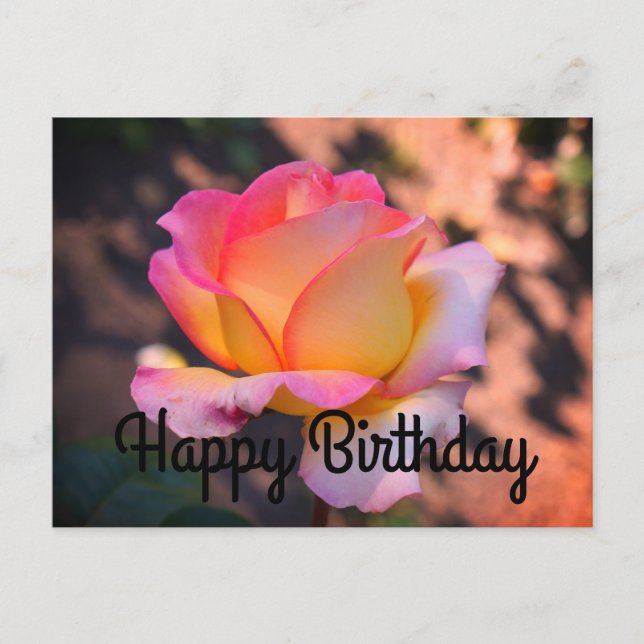 Happy Birthday Elle Rose #4 Postcard Postkarte (Vorderseite)
