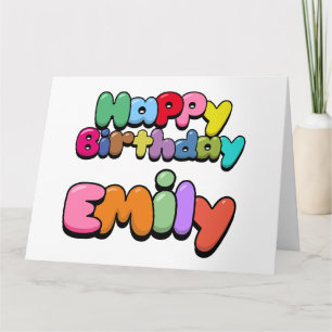 Happy Birthday Emily Karte