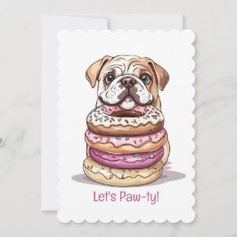 Happy Birthday English Bulldogs Einladung