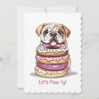 Happy Birthday English Bulldogs Einladung