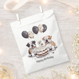 Happy Birthday English Bulldogs Geschenktütchen