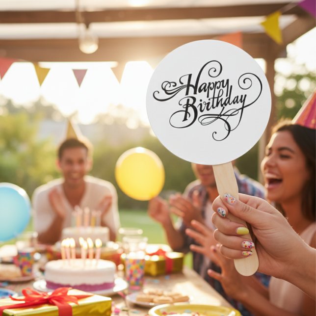 Happy Birthday Fächer (Happy Birthday Hand Fan)