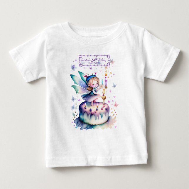Happy Birthday Fairy 01 Baby T-shirt (Vorderseite)