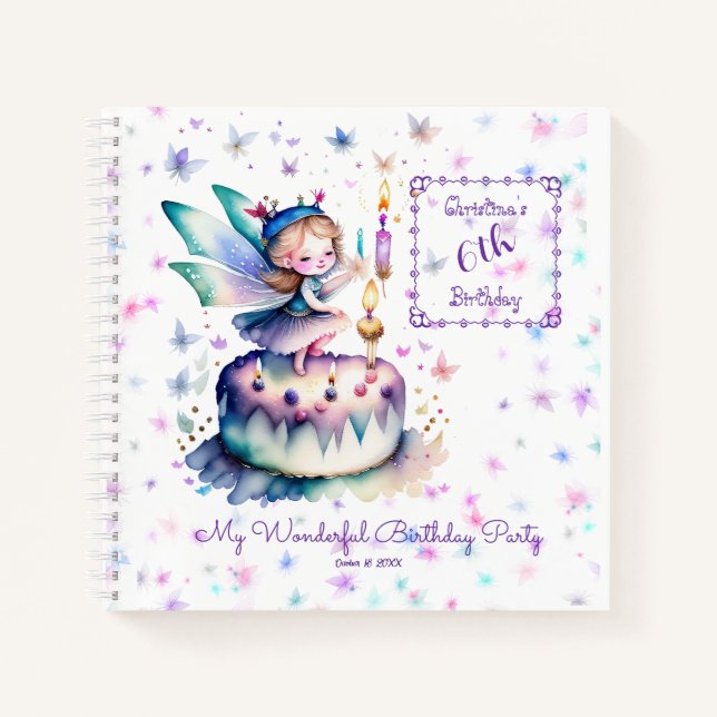 Happy Birthday Fairy 01 Notizbuch (Vorderseite)