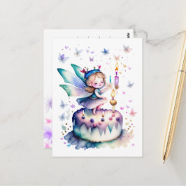 Happy Birthday Fairy 01 Postkarte
