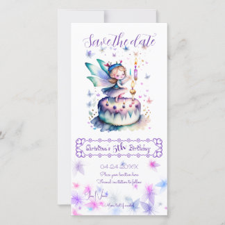 Happy Birthday Fairy 01 Save The Date