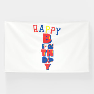 Happy Birthday Farb-Remix 6x10 Vinylbanner Banner