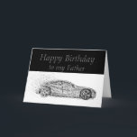 Happy Birthday Father Dad Classic Cars Vehicles Karte<br><div class="desc">You may be a year older but you're still a classic.  Happy Birthday Father Dad for the one that loves cars,  sells cars or works on cars</div>