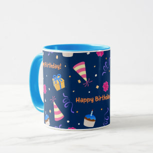 Happy Birthday feiern Design-Tasse Tasse