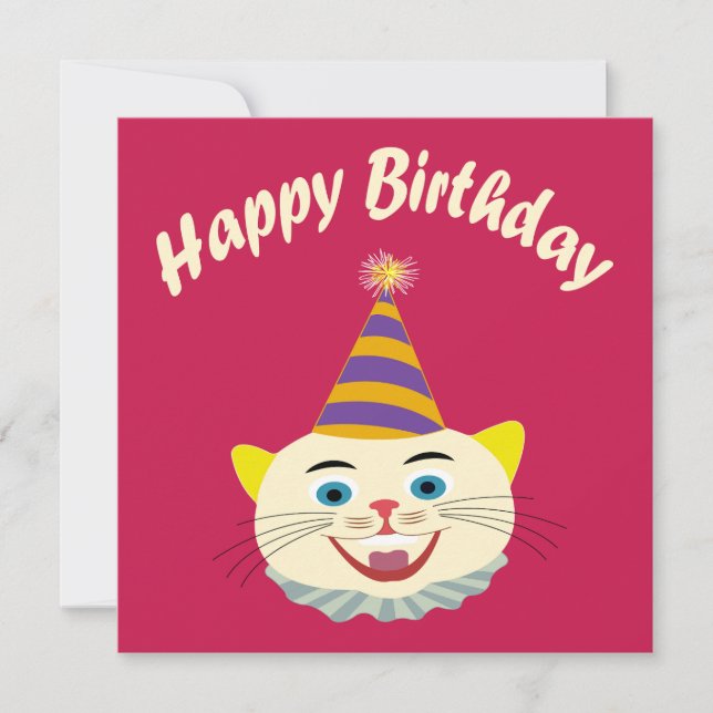 Happy Birthday Feiertagskarte (Vorderseite)