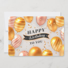 Happy Birthday Feiertagskarte