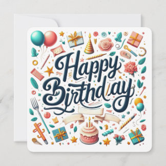 Happy Birthday Festive Party Einladung