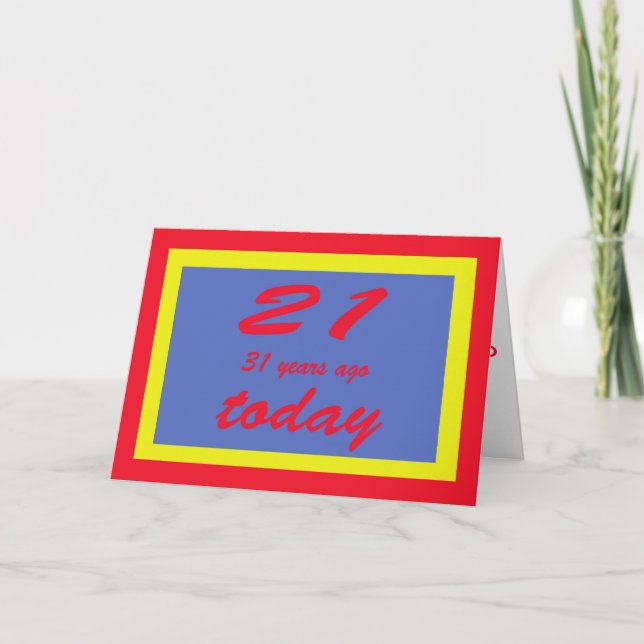Happy birthday fifty two 52nd karte (Vorderseite)