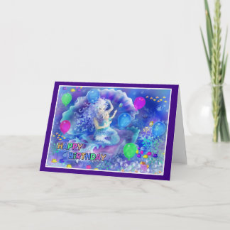 Happy Birthday Fish style 009 Karte