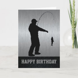 Happy Birthday Fishing Card Karte
