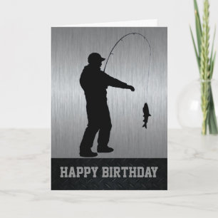 Happy Birthday Fishing Card Karte