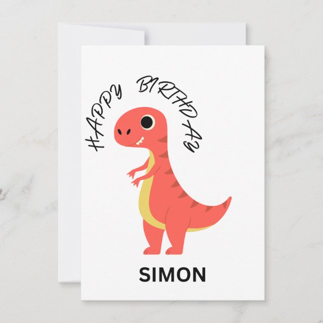 HAPPY BIRTHDAY Flat Card (Vorderseite)