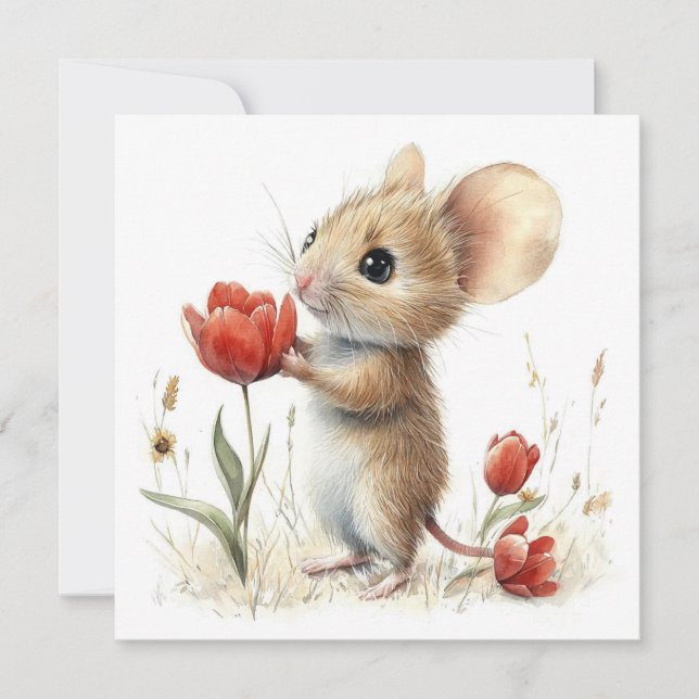 Happy Birthday Flat Card Feiertagskarte (Vorderseite)