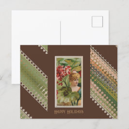 Happy Birthday Floral Beauties 42 Geranium Feiertagspostkarte