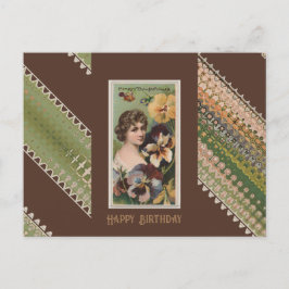 Happy Birthday Floral Beauties 43 Postkarte