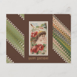Happy Birthday Floral Beauties 45 Postkarte