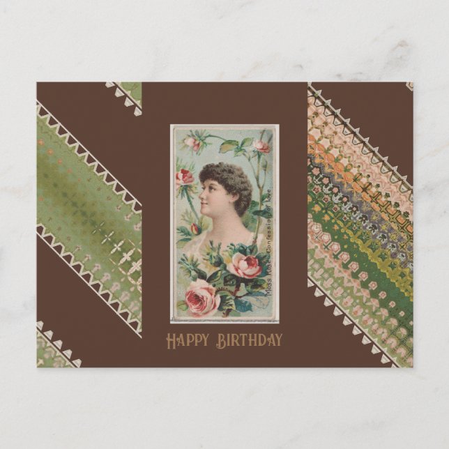 Happy Birthday Floral Beauties 46 Postkarte (Vorderseite)