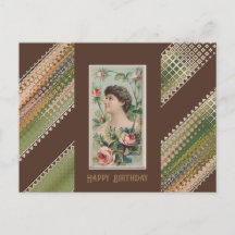 Happy Birthday Floral Beauties Moss Rose