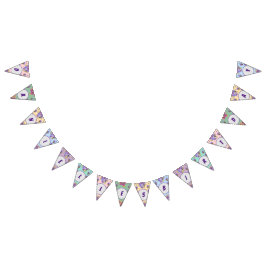 Happy Birthday Floral Girls Name Party Bunting Wimpelkette