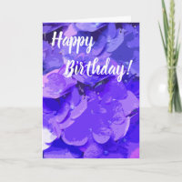 *~* Happy Birthday Floral Hydrangea Blume