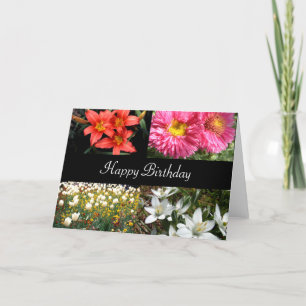 Happy Birthday Flowers 2 Karte