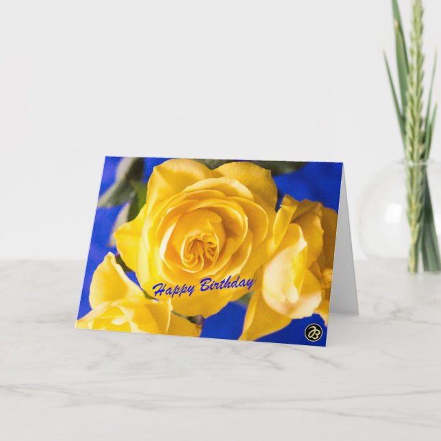 Happy Birthday Folding Card Feiertagskarte (Vorderseite)