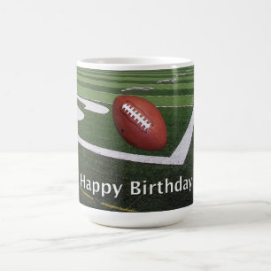 Happy Birthday Football Fanatic Tasse