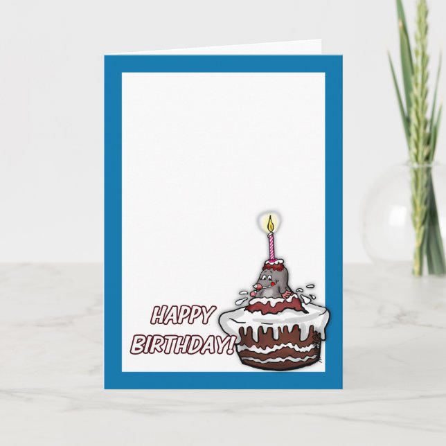Happy Birthday Foto Card Heiliger Moly Karte (Vorderseite)