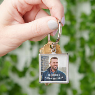 Happy Birthday Foto Personalisieren Schlüsselanhänger