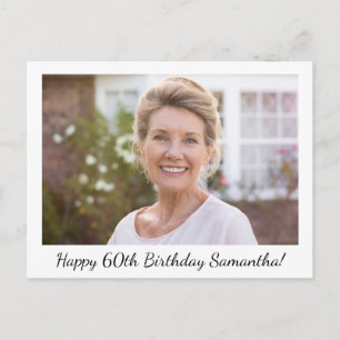 Happy Birthday Foto Personalisiert Postkarte