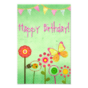 Happy Birthday Fotodruck