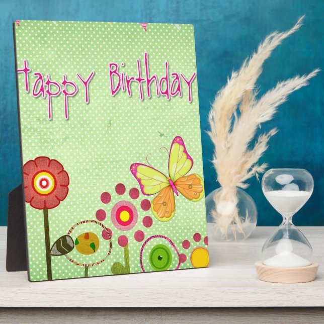 Happy Birthday Fotoplatte (Seite)