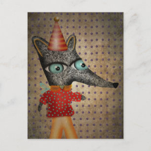 Happy Birthday Fox Postkarte