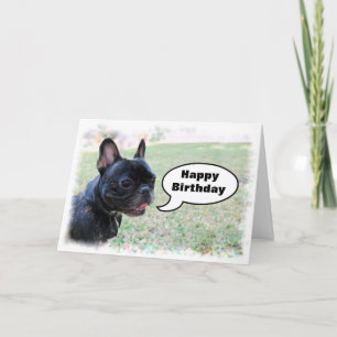 Happy Birthday French Bulldog Card Karte