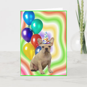 Happy Birthday French Bulldog Greeting Card Karte