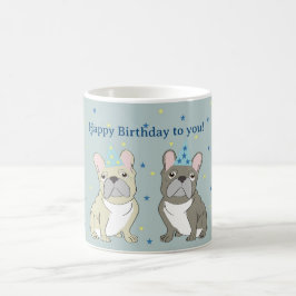 Happy birthday French, bulldog Kaffeetasse