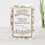 Happy Birthday Friend Blume segne personalisieren Karte<br><div class="desc">Glücklich Geburtstag Freunde Blume Segen Personalize Card ist groß,  um Ihrem lieben Freund ein Glückwunsch zum Geburtstag,  Freude und Segnungen wünschen. Sie werden sich freuen,  diese spezielle Karte von Ihnen zu erhalten. Personalisieren Sie es innen und außen.</div>