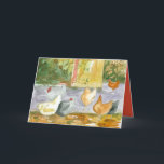 Happy Birthday Friend Chickens Birds Farm Dankeskarte<br><div class="desc">Eine Geburtstagskarte für alle,  die Hühner mit einer Vielfalt von Hühnern,  die mit Aquarell illustriert füttern und erforschen,  Liebe geben. Im Inneren ist eine koordinierende Farbtönung orange-rot und Sie können die Farbe und den Text nach Ihren Wünschen anpassen.</div>