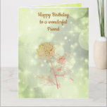 Happy Birthday Friend Karte<br><div class="desc">Schöne Blume Fee Design Happy Birthday Friend Grußkarte.</div>