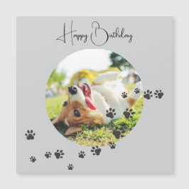 Happy Birthday from Your Furry Friend 2 Photos   Magnetkarte