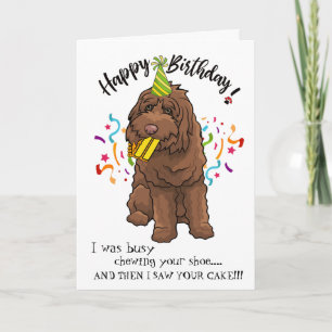Happy Birthday from Your Labradoodle Buddy Karte