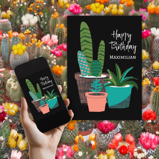 Happy Birthday Fun Cactus Pflanze Personalisiert C Karte (Birthday Depot
Happy Birthday Fun Cactus Plants Personalized Card)